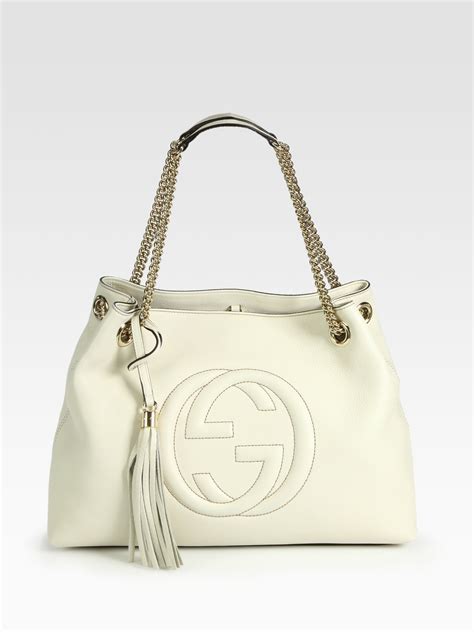 white shopping bag gucci|Gucci shoulder bag price.